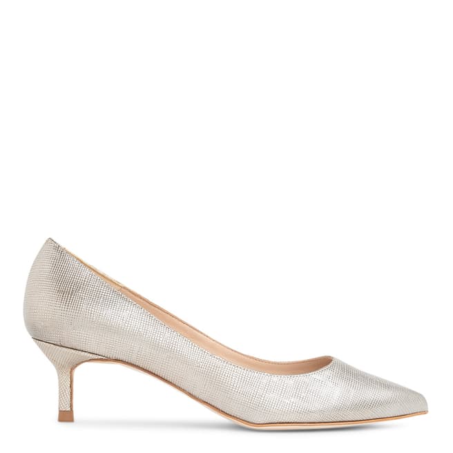 L K Bennett Dusty Gold Leather Audrey Courts
