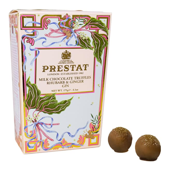 Prestat Rhubarb Ginger Gin truffle Box, 175g