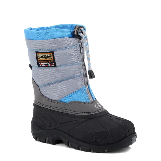 Kimberfeel Junior Blue and Grey Nolan Snow Boots