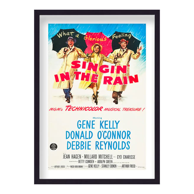 Vintage Movie Posters Singin In The Rain Vintage Movie Poster, 44x33cm