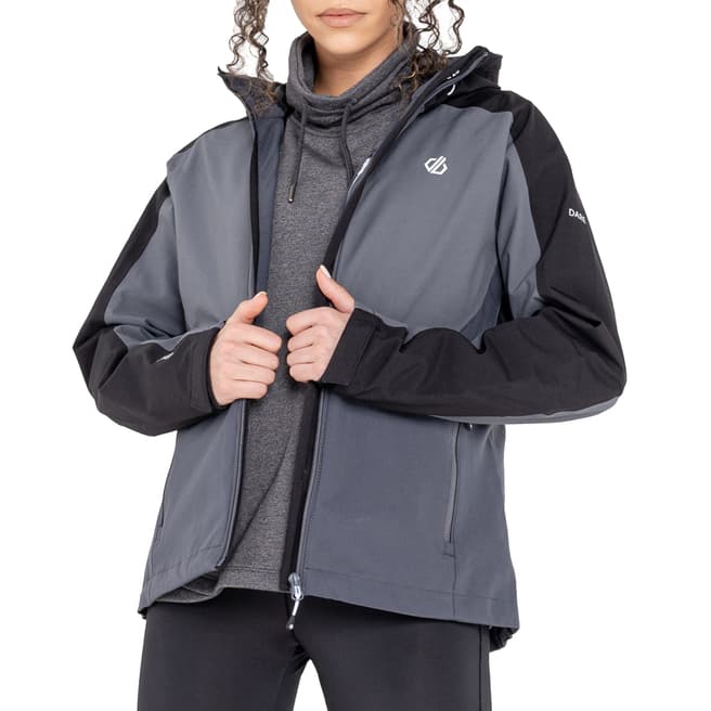 Dare2B Black/Grey Waterproof Jacket