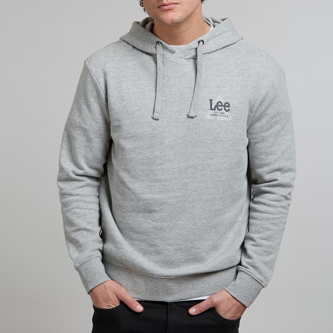 Lee Jeans Grey Small Triangle Hoody 