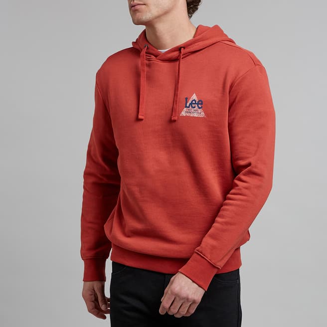Lee Jeans Red Ochre Small Triangle Hoody 
