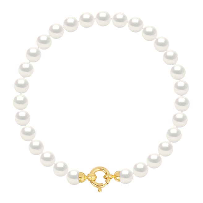 Atelier Pearls White Gold Freshwater Pearl Row Bracelet