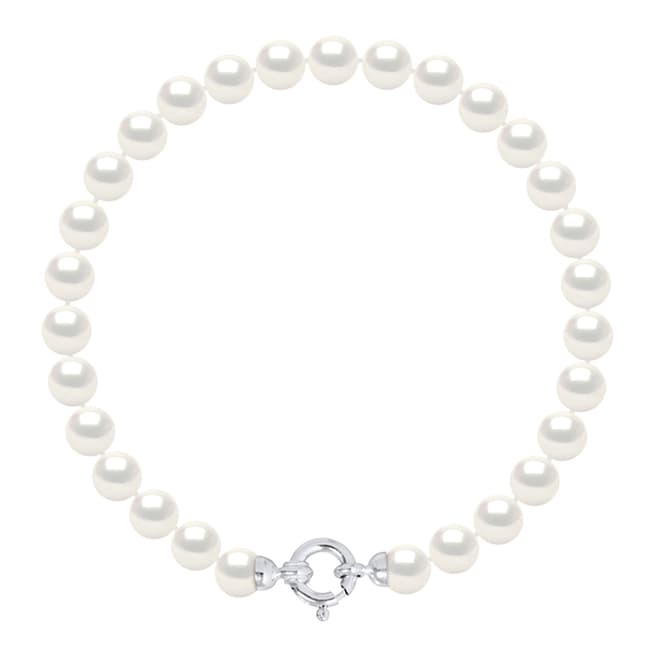 Atelier Pearls White Freshwater Pearl Row Bracelet