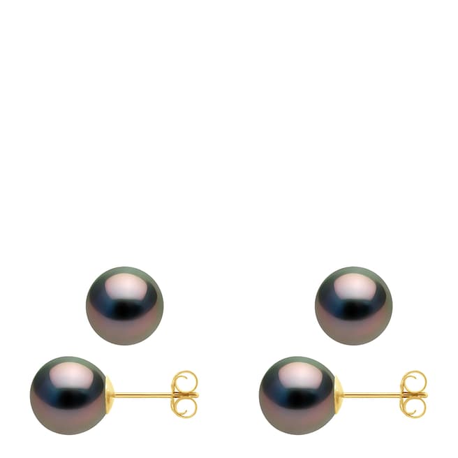 Atelier Pearls Tahiti Gold Freshwater Pearl Stud Earrings