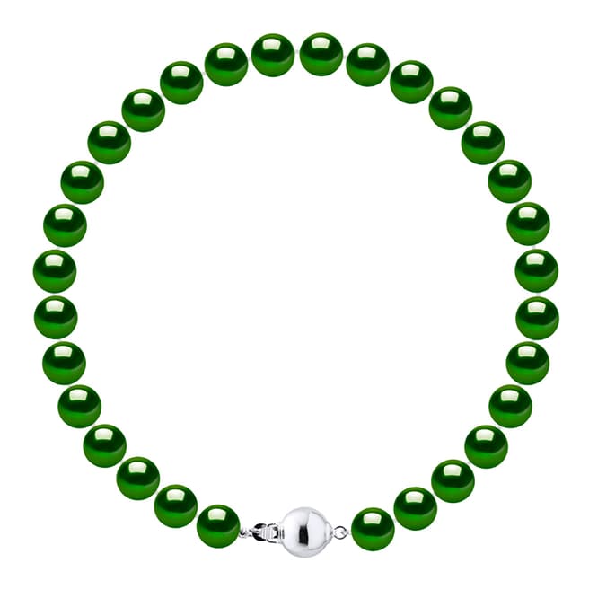 Atelier Pearls Dark Green Freshwater Pearl Bracelet