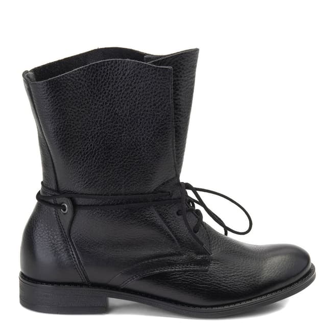 Belwest Black Wrap Around Ankle Boots