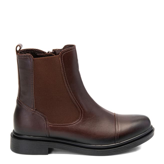 Belwest Brown Leather Chelsea Boots