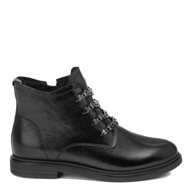 Belwest Black Chain Lace Shoe Boots