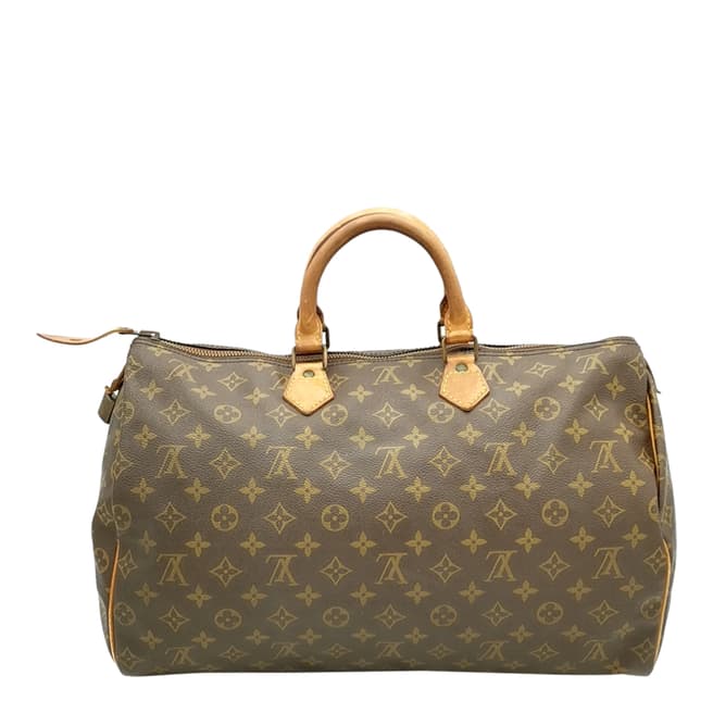 Vintage Louis Vuitton Brown Speedy 40 Handbag