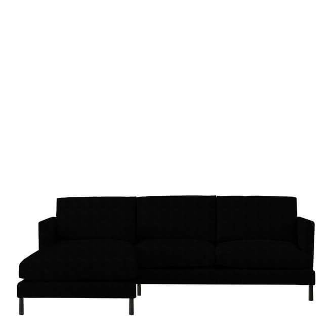 Gallery Living Dulwich Corner Chaise LH Sofa Bed in Placido Jet
