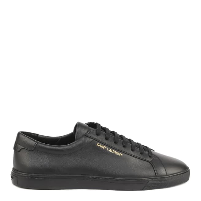 Saint Laurent Black Leather Andy Sneakers