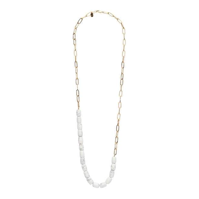 Claudie Pierlot Multicoloured Amarbre Gold-Tone Brass Necklace