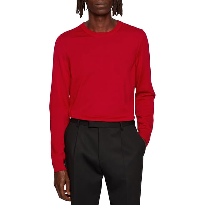 BOSS Red Leno Wool Knitted Jumper