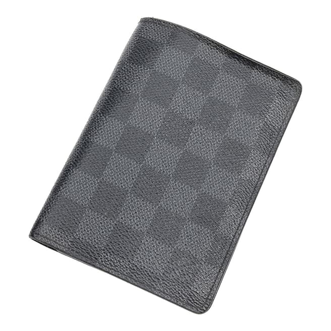 Louis Vuitton Black Grey Compact Bifold Wallet