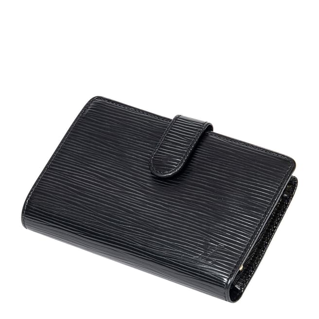 Vintage Louis Vuitton Black French Purse Wallet 