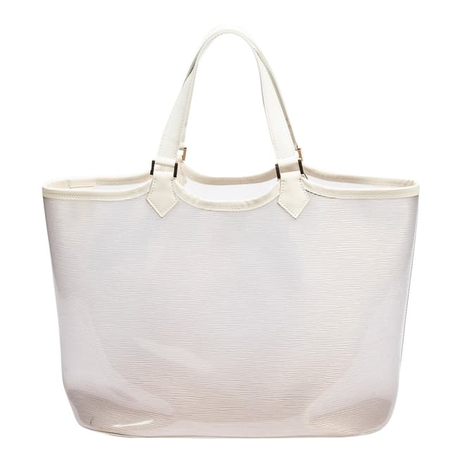 Vintage Louis Vuitton White Transparent Lagoon Bay Shoulder Bag
