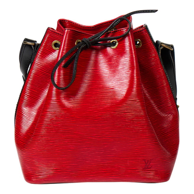 Louis Vuitton Red Black Noe Shoulder Bag