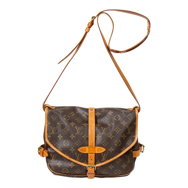 Vintage Louis Vuitton Brown Saumur Shoulder Bag