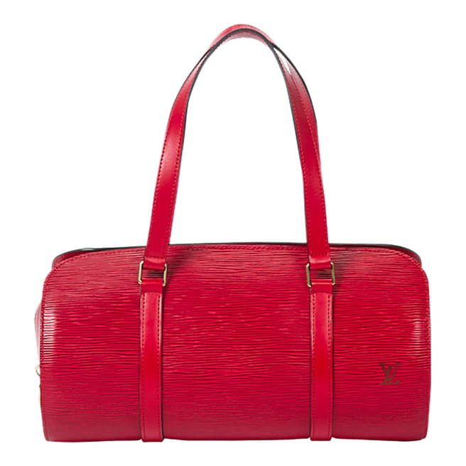 Louis Vuitton Vintage Red Soufflot Shoulder Bag