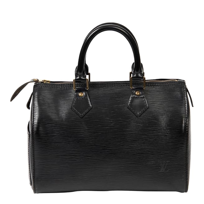 Vintage Louis Vuitton Black Speedy Handbag 25
