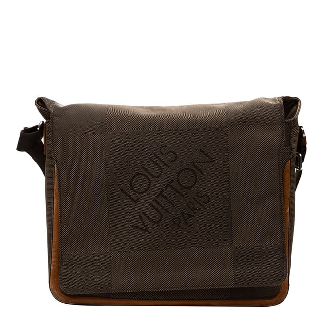 Vintage Louis Vuitton Brown Terre Flap Shoulder Bag