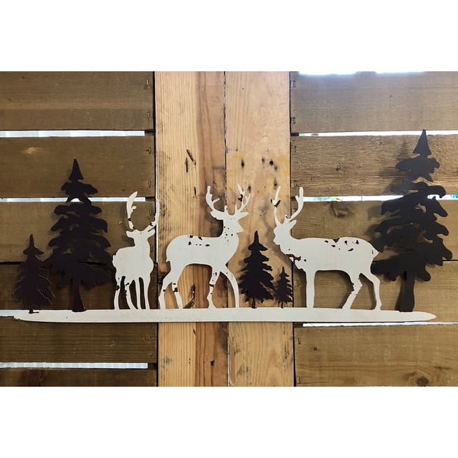 The Satchville Gift Company Metal Reindeer And Trees