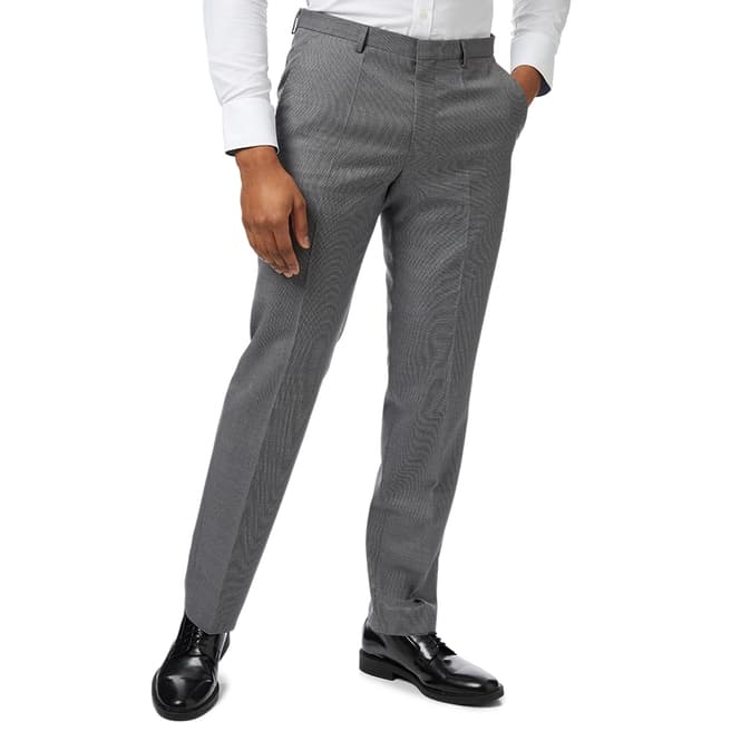 HUGO Grey Simmons Wool Blend Suit Trousers