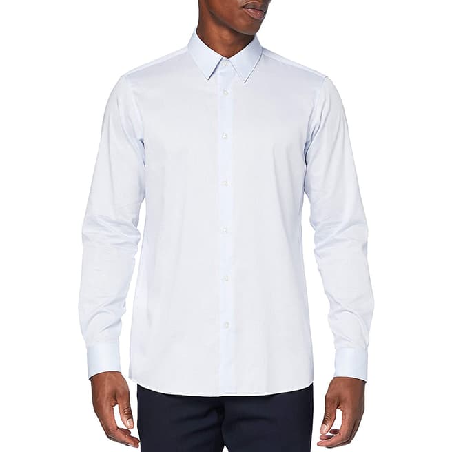 HUGO Pale Blue Vidal Cotton Shirt