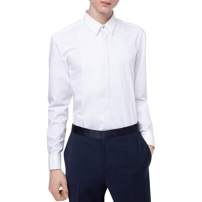 HUGO White Kendal Cotton Shirt