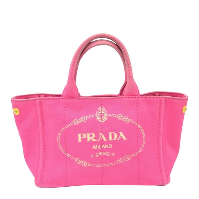 Prada Vintage Pink Prada Canapa Handbag
