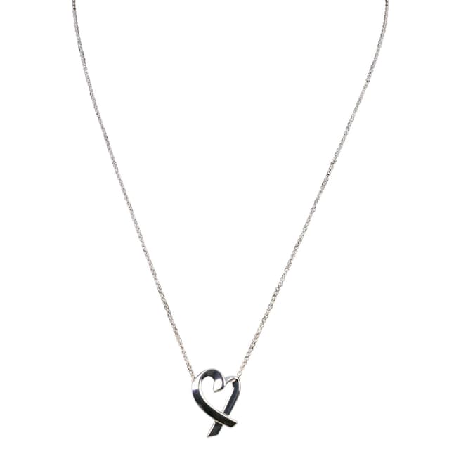 Tiffany Silver Tiffany & Co Loving Heart Necklace