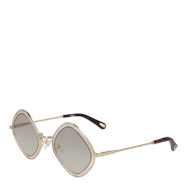 Chloe Women's Chloe Gold/Grey Sunglasses 55mm
