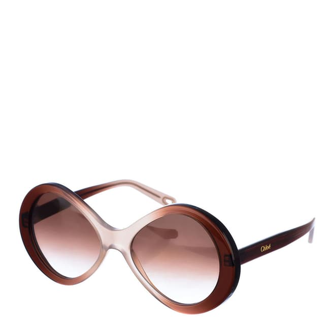 Chloe Women's Chloe Brown/Beige Sunglasses 55mm
