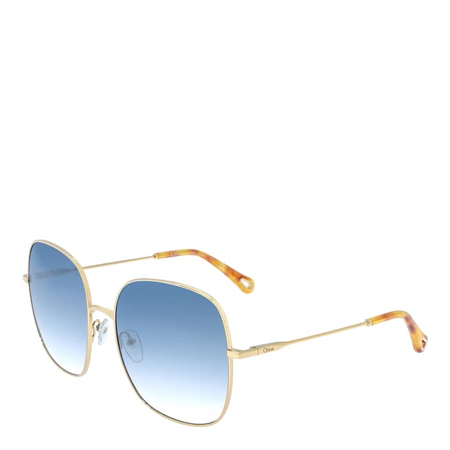 Chloe Women's Chloe Gold/Blue Sunglasses 59mm