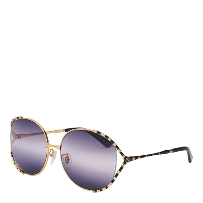 Gucci Women's Gucci Gold/Black Sunglasses 59mm