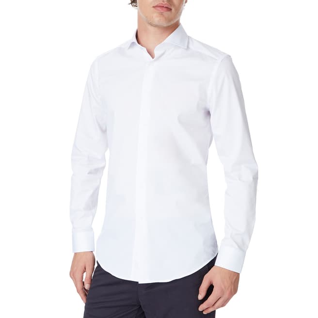 Reiss White Angeles Cotton Shirt