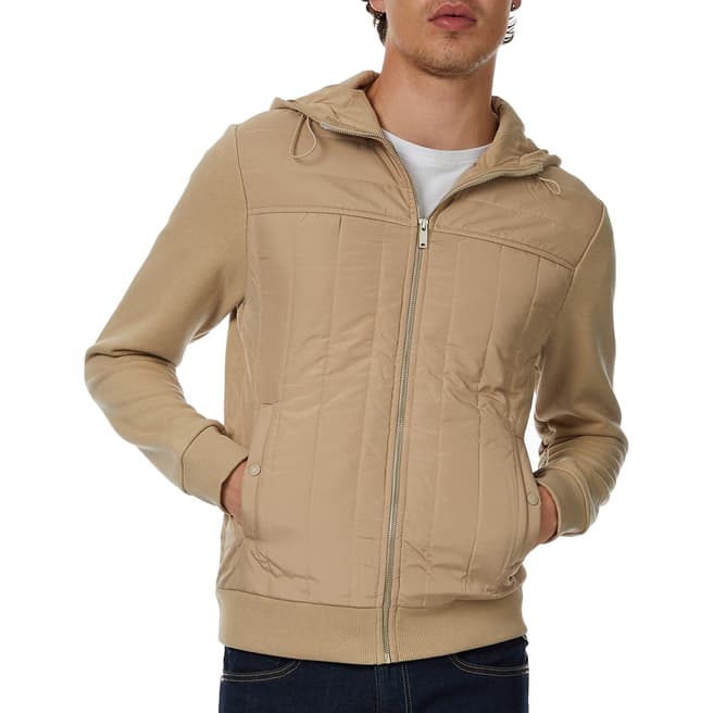 Reiss Sand Haydon Quilted Jacket