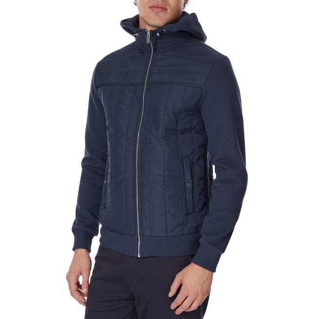 Reiss Navy Haydon Quilted Jacket