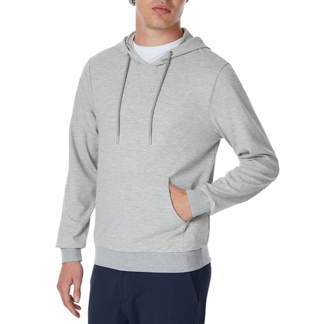 Reiss Grey Sean Hooded Sweatshirt