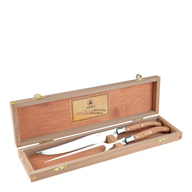 Laguiole Carving Set in Wooden Gift Box