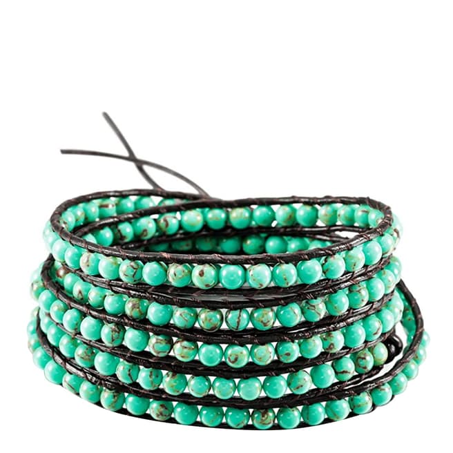 Liv Oliver Turquoise Wrap Bracelet