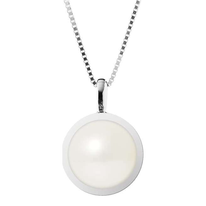 Mitzuko White Gold Bead Tahiti Pearl Pendant