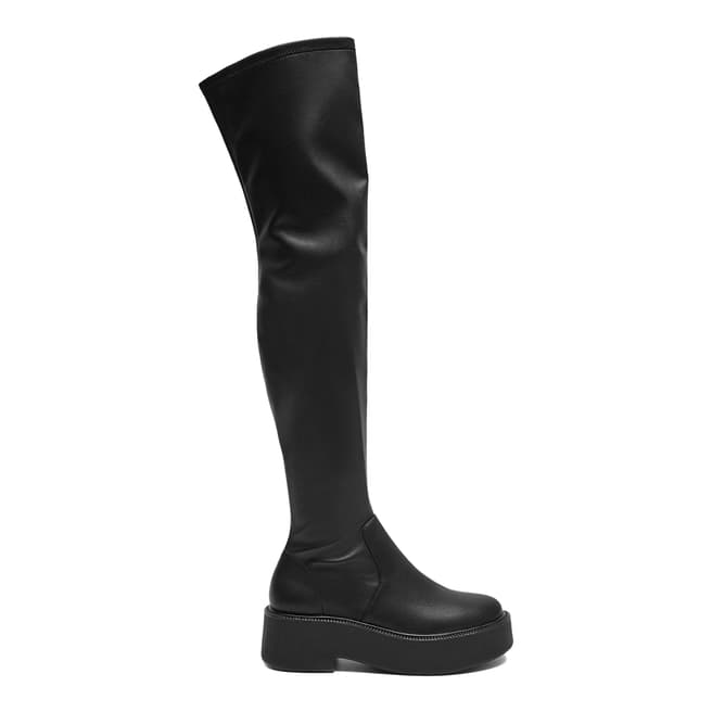 Mango Black Over The Knee Luca Boots