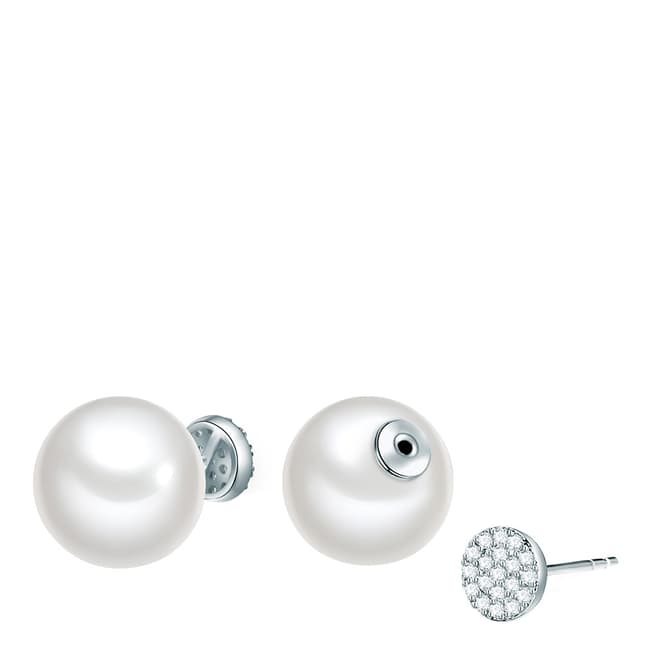 Perldor Zirconia Organic Pearl Earrings