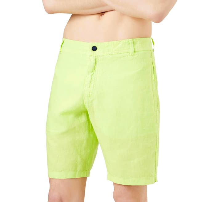 Vilebrequin Green Linen Shorts