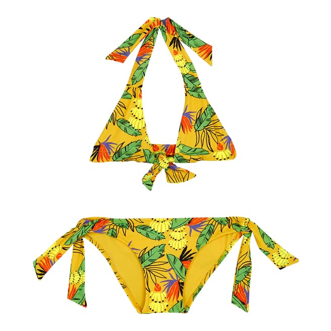 Vilebrequin Girl's Yellow Groupie Go Bananas Two Piece Swim Suit