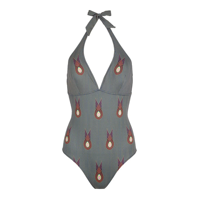 Vilebrequin Navy Blue Paon Paon Jersey Swimsuit