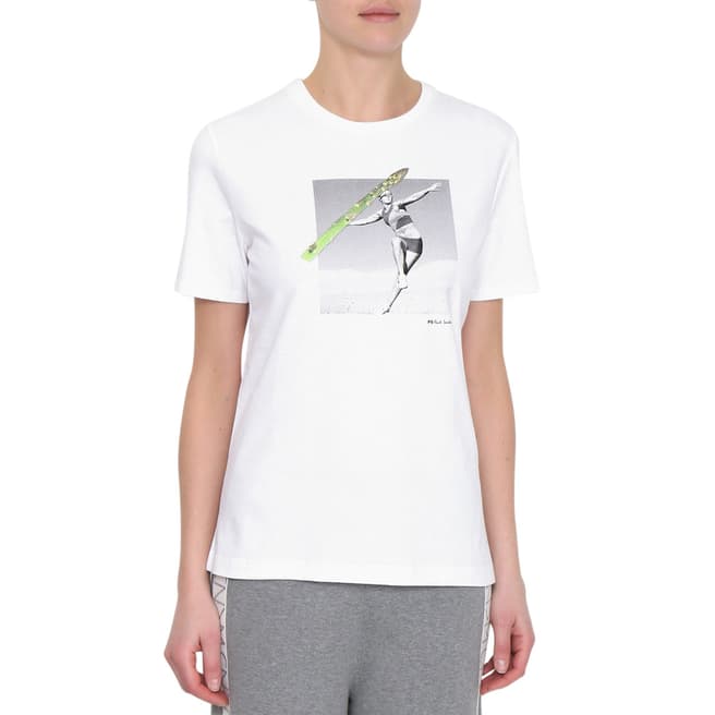 PAUL SMITH White Asparagus Javelin Cotton T-Shirt